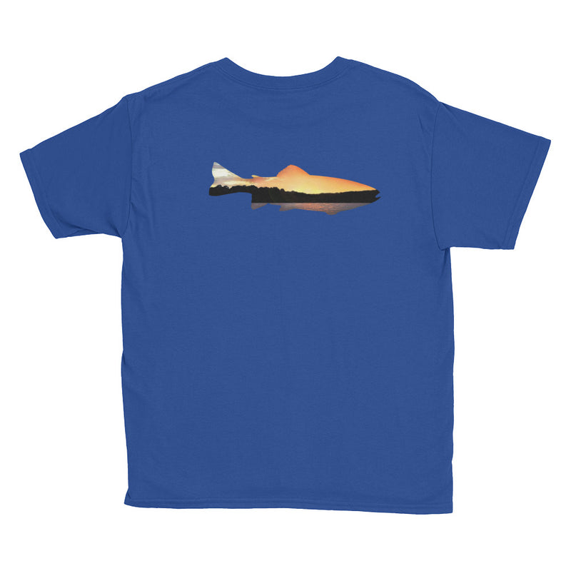 Youth Sunset Trout Short Sleeve Tee